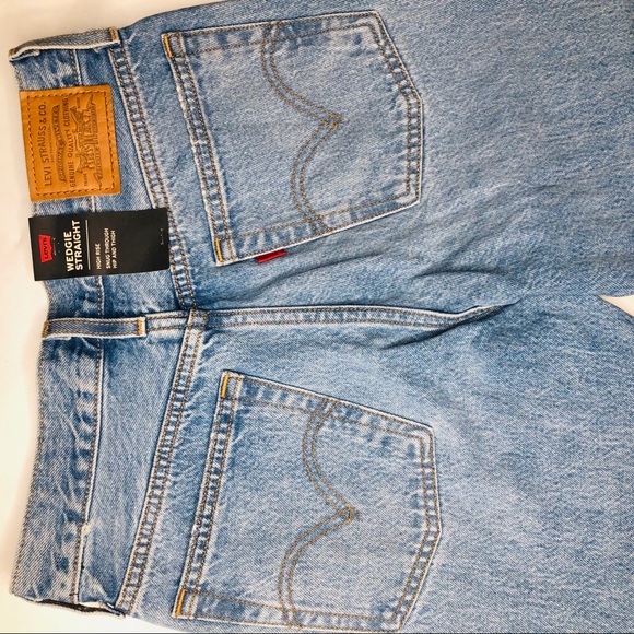 LEVIS wedgie straight high rise jeans - Picture 8 of 12